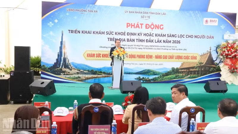 Đắk Lắk phát động Tháng cao điểm triển khai khám sức khỏe định kỳ cho người dân năm 2026